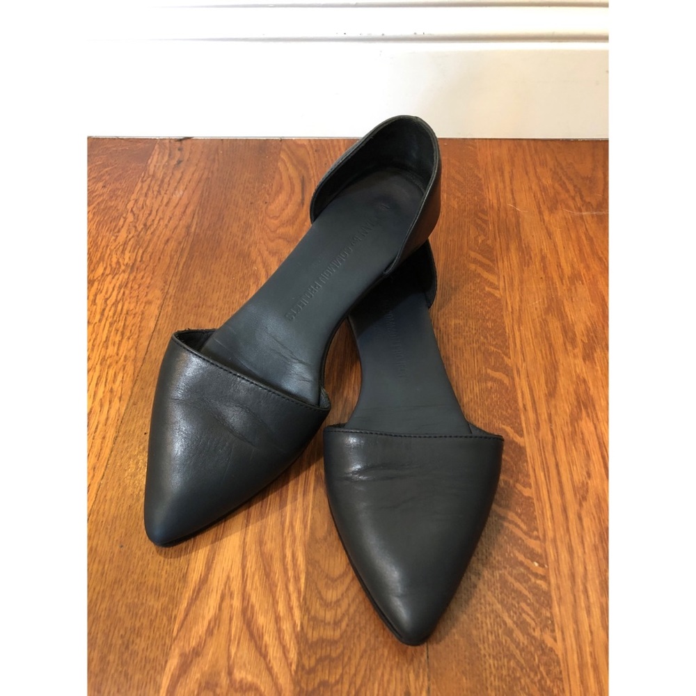 Woman by Common Projects Leather d’Orsay Flats 37